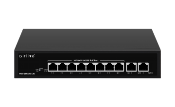 POE-GSH820-120 AT: 10-port Gigabit POE+ Switch, 802.3af/at, 120W  