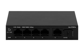 Live-2TX501e: 2.5Gbps Base-T Multi Gigabit Switch, Auto-Adaptive